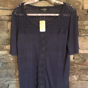 Suzanna Betro Lace York Tunic- Size Large